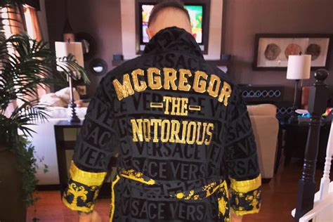 ian mcgregor's done ian mcgregor's versace robe|All on me in McGregor's absence .